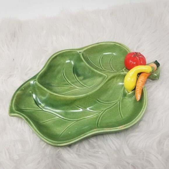 Ceramic veggie platter. SANTA ANITAWARE CALIFORNIA - Picture 5 of 15